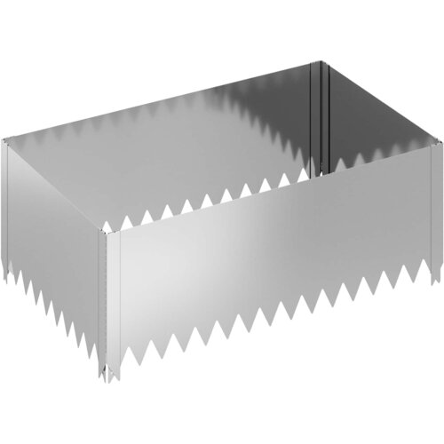 vidaXL Robovi trave 100 x 60 x 35 cm Jeklo Srebrna, (5000301747) Cene
