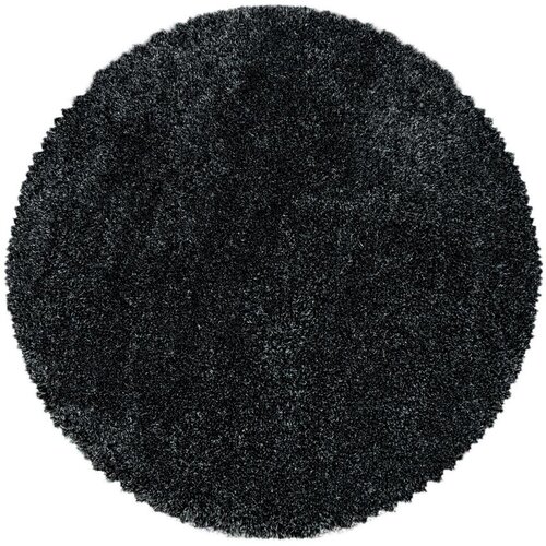XXXL Antracitno sivi okrugao tepih &oslash; 120 cm Fluffy &ndash; Cijene