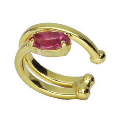 Ženske victoria cruz ear cuff rose gold mindjuŠe sa swarovski roze kristalom ( a3965-04dt ) Slike