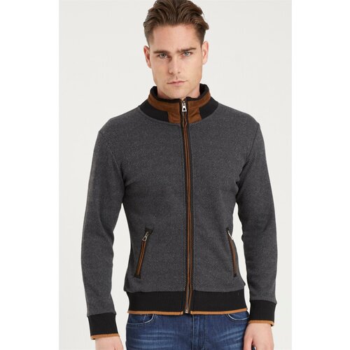 Dewberry 1021 MEN'S SWEATSHIRT-DIAGONAL ANTHRACITE Cene