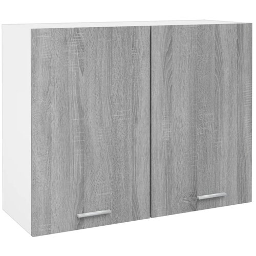 The Living Store Viseča omarica siva sonoma 80x31x60 cm konstruiran les - Viseča Omarica, (21431882) Slike