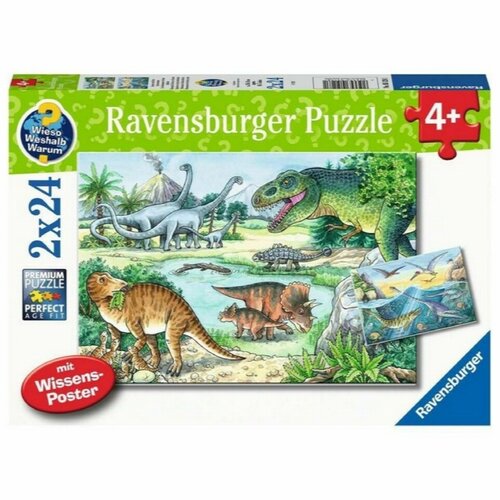 Ravensburger puzzle (slagalice) - Dinosaurusi na svom staništu Cene
