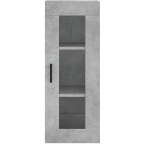 VidaXL Visoka komoda siva betona 34 5x34x180 cm od konstruiranog drva Slike