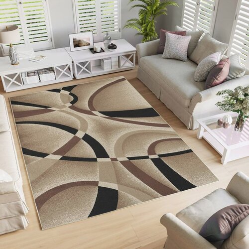 Conceptum Hypnose Woopamuk198 beigeblackbrowncream rug (80 x 120) Cene