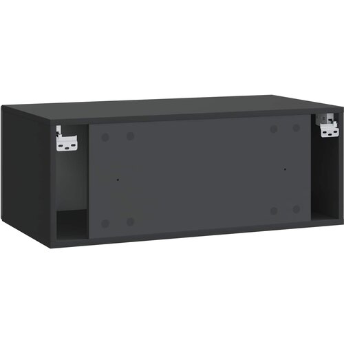  ormar za zid 98 x 31 cm Crna Konstruirano drvo Zidne Slike