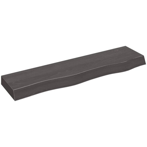 vidaXL Zidna polica tamnosmeđa 80x20x6 cm od obrađene hrastovine Cijene