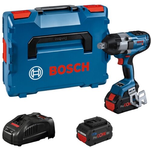 Bosch akumulatorski udarni odvrtač GDS 18V-1050 H, 18V 2x5,0 Ah + GAL 18V-40 u L-Boxx koferu ( 06019J8522 ) Cene