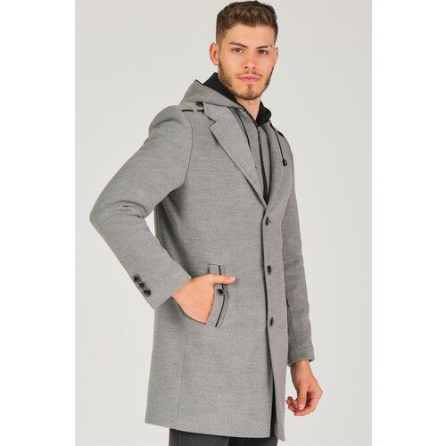 Dewberry PLT8406 MEN'S COAT-GRAY Cene