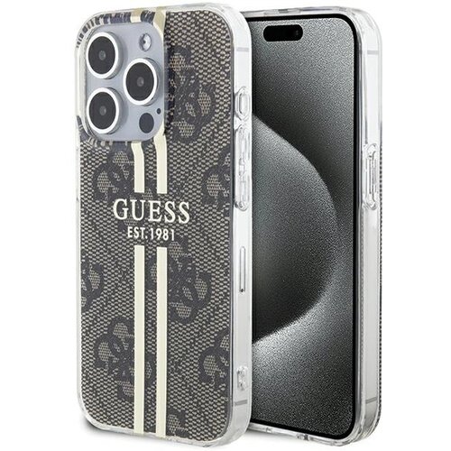 Guess OVITEK IML 4G GOLD STRIPE OVITEK ZA IPHONE 15 PRO MAX RJAV, (21833539) Cene