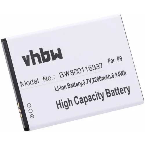 VHBW Baterija za Cubot P9, 2200 mAh