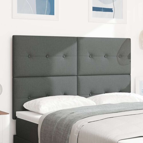 LED Okvir za vzglavnik Temno siva 72 cm Tkanina, (22051976) Slike