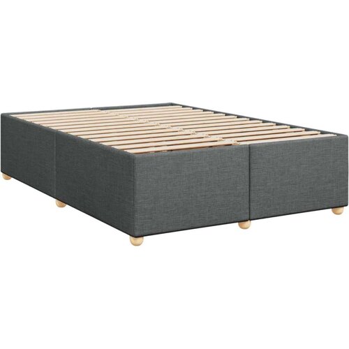 VidaXL Okvir kreveta s oprugama i madrac svjetlosivi 160x200cm tkanina Slike