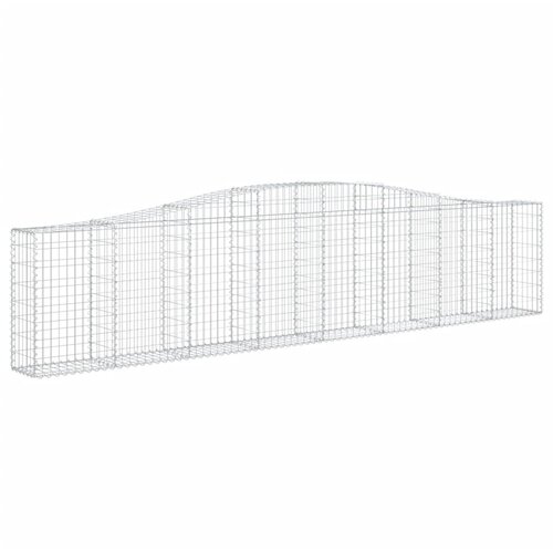  Lučne gabionske ko&amp;scaron;are 25 kom 400x30x80/100cm pocinčano željezo Slike