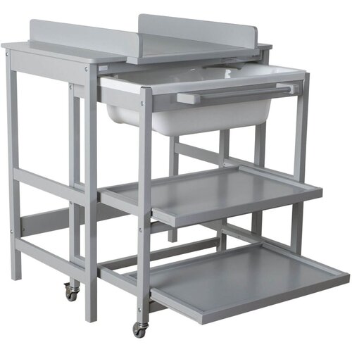 Qu-ax stol za previjanje s kadicom smart griffin grey Slike