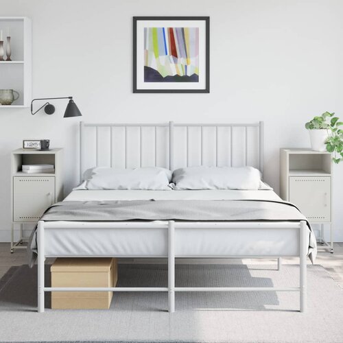 vidaXL Noćni ormarići 2 kom bijeli 36 x 39 x 78 cm čelični Cijene
