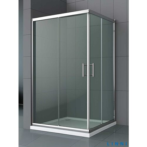 Linni Tu&scaron; kabina Ideal srebrni ram 80x100x195cm providno staklo 6mm Cene