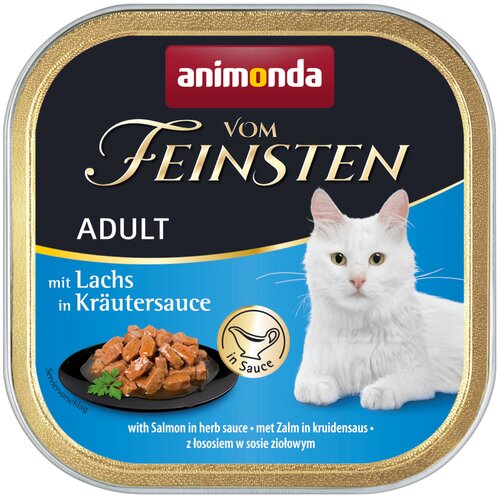 MEGA pakiranje animonda vom Feinsten Adult brez žit v omaki 36 x 100 g - Losos v zeli&scaron;čni omaki Cijene
