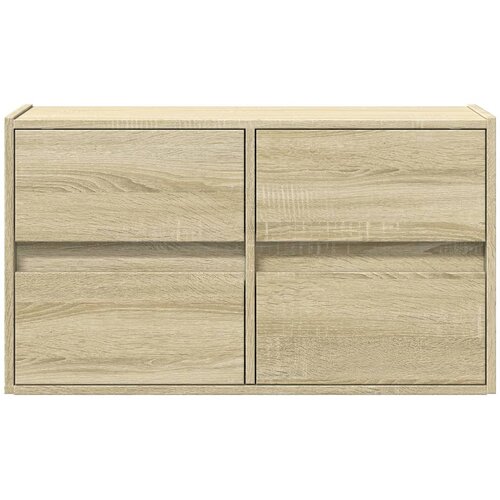  Zidni TV ormarić s LED svjetlima boja hrasta 80 x 31 x 45 cm Slike