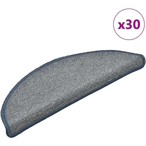 vidaXL Prostirke za stepenice 30 kom svijetlosmeđe i plave 56x17x3 cm Cijene