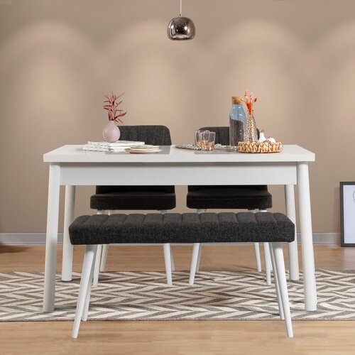 Woody Fashion trpezarijski set costa white anthracite Slike