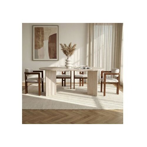 Hanah home Trpezarijski set, 5 dijelova, bež Slike