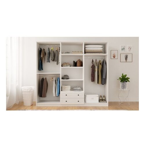 Hanah home ormar beli rb 064 02 (167RAB1182) Slike