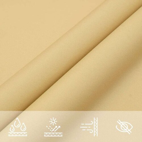 VidaXL Jedro protiv sunca boje pijeska 4 5x4 5x4 5 m poliester Oxford Slike