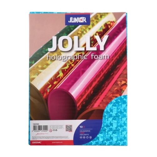 Junior jolly holographic foam hologramska pena a4 250g - odaberite boju tirkizna ( 136183 ) Slike
