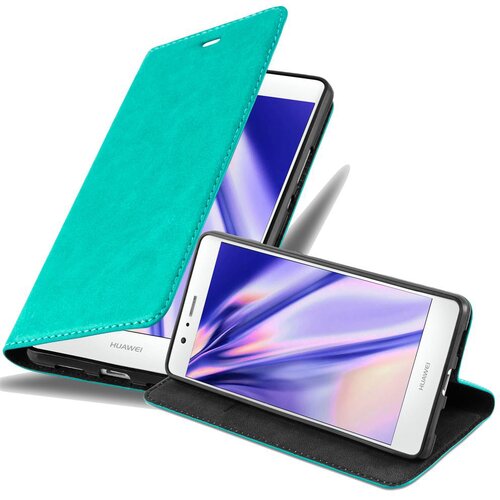 Cadorabo Huawei P9 LITE 2016/G9 LITE v bencinsko turkizna - Za&scaron;čitni ovitek z magnetnim zapiranjem, stoječo funkcijo in režo za kartice, (20549450) Cene