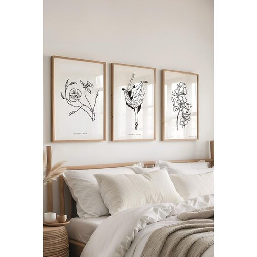 WALLXPERT Č-300439 - 3040 set dekorativnih slika u više boja (3 komada) Cene