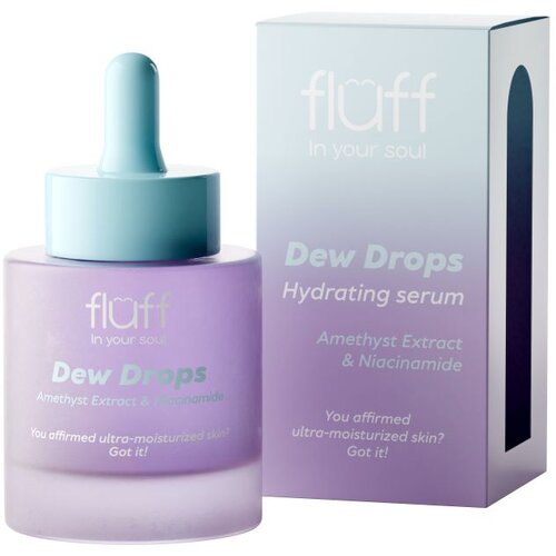 Fluff Dew Drops vlažilni serum z niacinamidom Amethyst Extract 30 ml Slike