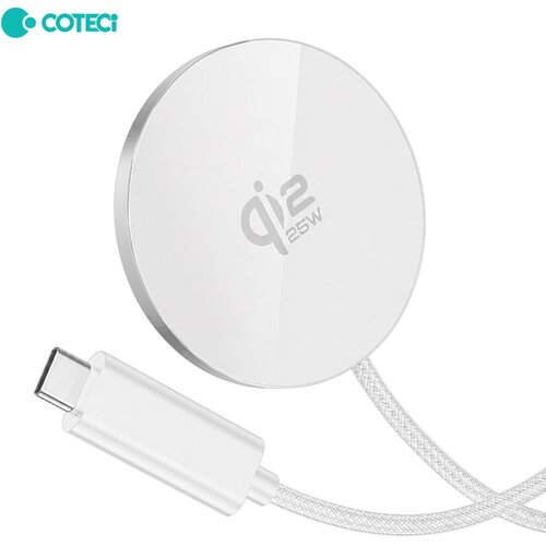  Wireless punjač magnetic Coteci iH-150 Qi2.2 25W beli Slike