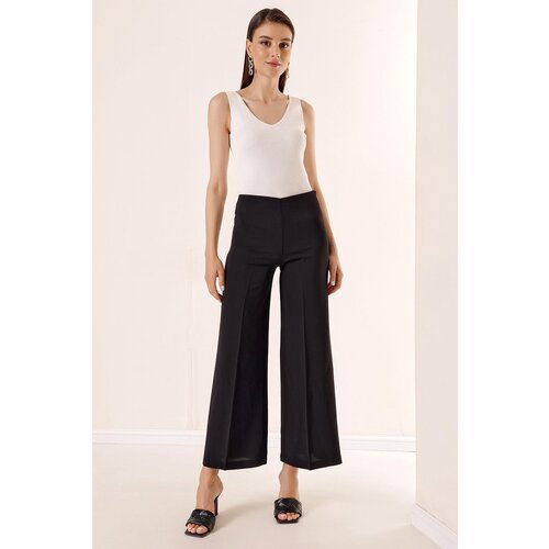 By Saygı Crepe Palazzo Pants Black