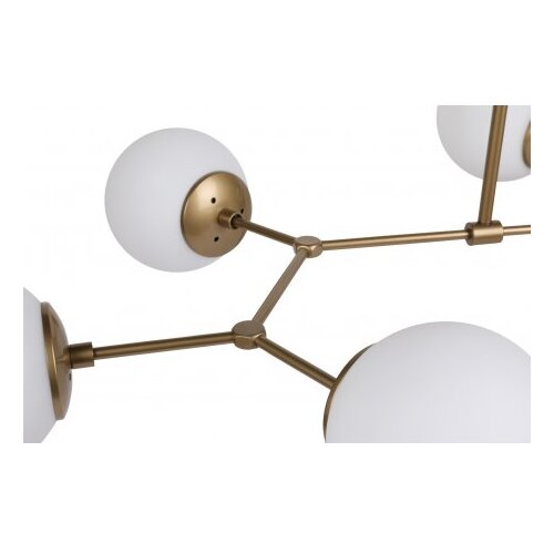 Opviq lights Viseča svetilka s 6 žarnicami v zlato-beli barvi Opviq luči Damar Horizontalno Slike