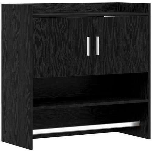 vidaXL Zidna polica Zidna montaža Crni hrast 80 x 36 x 80 cm - Crni hrast Cene
