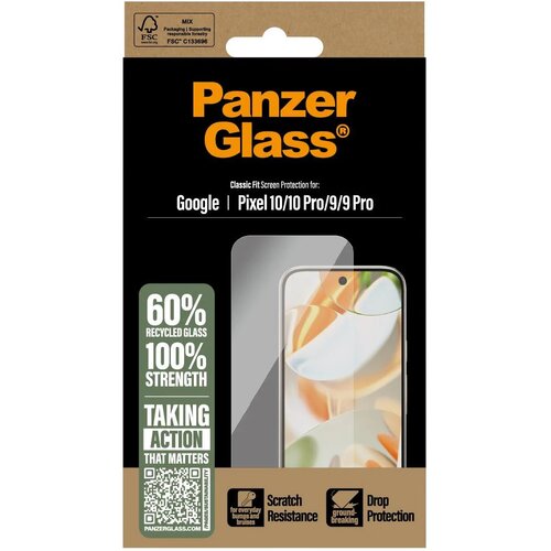 PanzerGlass za&amp;scaron;titno staklo zaslona Google Pixel 10, Google Pixel 10 Pro, Google Pixel 9, Google Pixel 9 Pro 1 kom. PG259 Slike