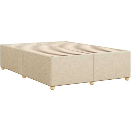 VidaXL Okvir za krevet bez madraca tamnosivi 140 x 200 cm od tkanine Slike