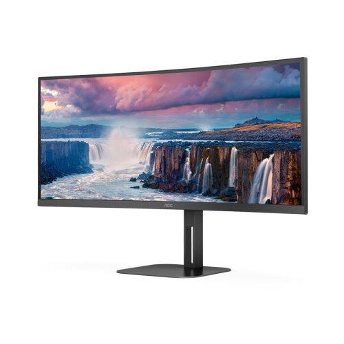 AOC ukrivljen monitor CU34V5C/BK, WQHD VA, 100Hz, 34 inch Slike