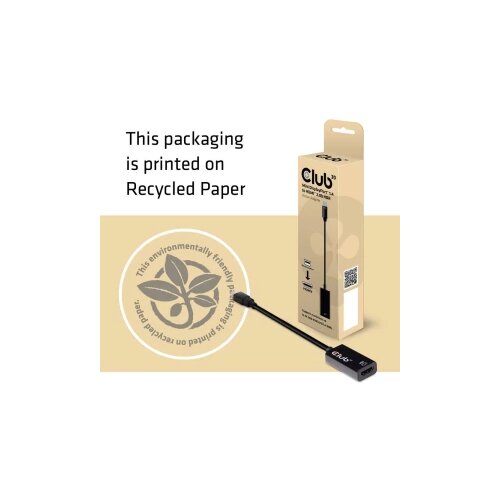 Club3d DisplayPort Adapter [1x Muški konektor DisplayPort - 1x Muški konektor HDMI] Crna Cijene