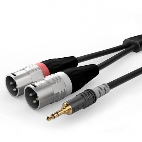 Sommer Cable HBA-3SM2-0150 avdio adapterski kabel [1x XLR vtič 3-polni - 1x 3\,5 mm banana mo&scaron;ki konektor] 1.50 m črna, (20578007) Cene