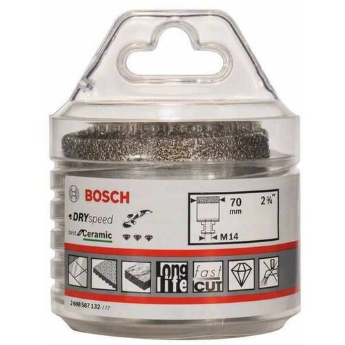 Bosch dijamantska burgija za suvo bušenje dry speed best for ceramic 2608587132/ 70 x 35 mm Slike