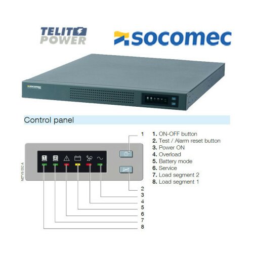 Socomec UPS NeTYS PR NET1500-PR-1U 1500VA / 1000W ( 2882 ) Cene
