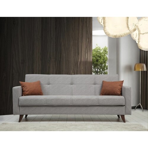 polya - light grey light grey 3-Seat sofa-bed Slike