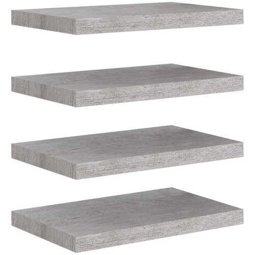 Maison Chic 4 kosi Stenske Police - Viseče police betonsko sive 50x23x3,8 cm MDF, (21758710) Slike