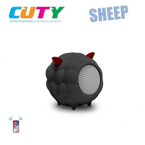 Idance zvučnik Bluetooth, gumirano kući&amp;scaron;te, ugrađeni punjač, crni CUTY SHEEP Slike