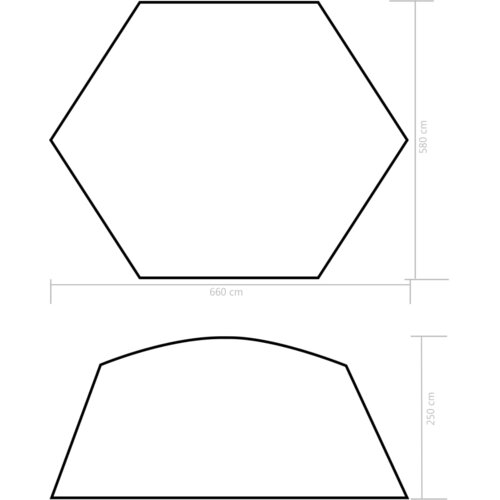  za bazen od tkanine 660 x 580 x 250 cm plavi Slike