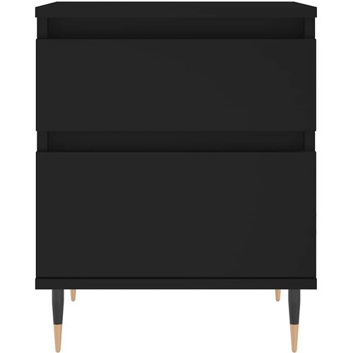 Noćni ormarići 2 kom crni 40x35x50 cm od konstruiranog drva Slike