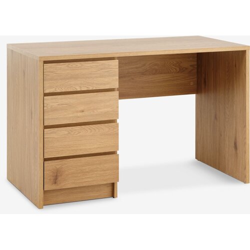 Linnea Radni sto 4 fioke, 60x120cm, Hrasta Slike