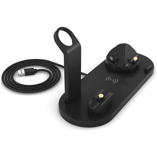  Bezicni punjač B-07 6u1 za iPhone/Airpods/Apple Watch 15W crni Cene