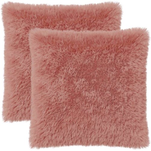  Presvlaka za jastuk 2 pcs HEERLEN Ružičasta 80 x 80 cm PV flis Slike